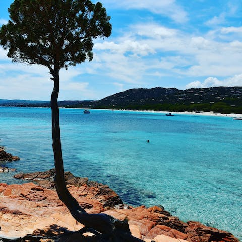 Take a trip to one of the many beaches and rocky shorelines of this stunning island 