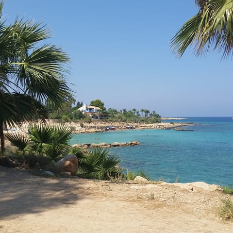 Stay just a five-minute walk away from the beach, shops and restaurants of Protaras