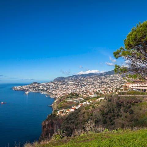 Explore Funchal, including chic Funchal Marina, a twenty-minute walk away 
