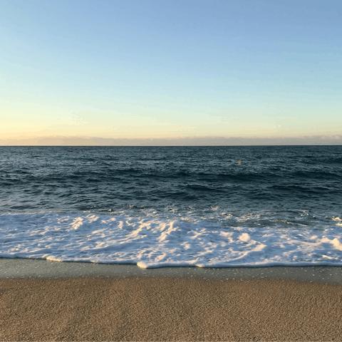 Slip on your sandals and stroll down to Las Verdas Beach