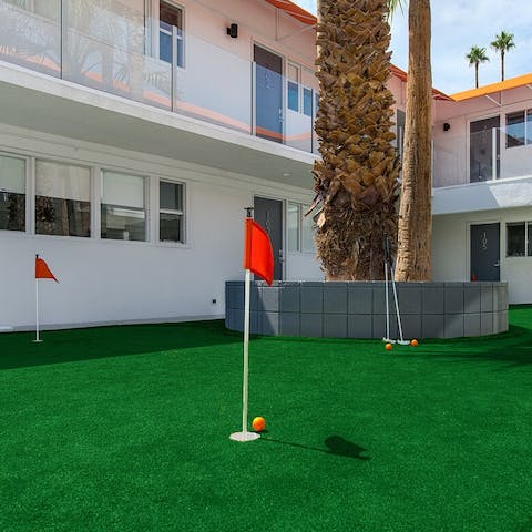 Show off your golf skills with a game of putt-putt