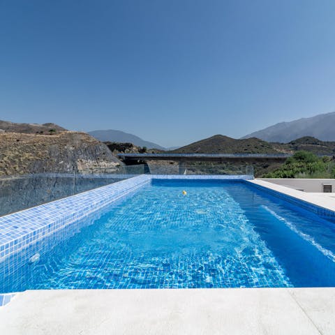 Slip into the swimming pool in the heat of the Andalucian sun