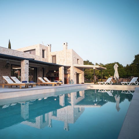 Make a splash in the private pool on sunny afternoons