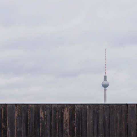 Enjoy views of Berlin from the rooftop terrace