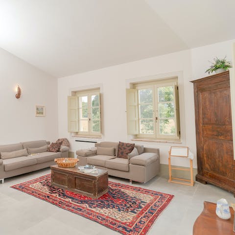 Spend cosy evenings in this quiet holiday home