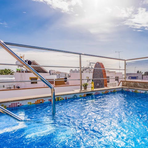 Escape the Spanish sunshine with a dip in the private pool