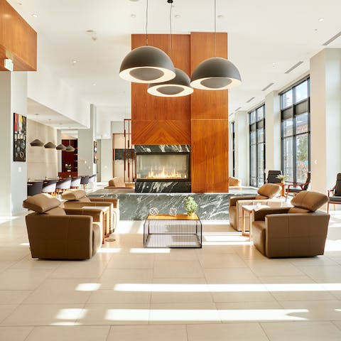 Get down to some remote working at the on-site lounge
