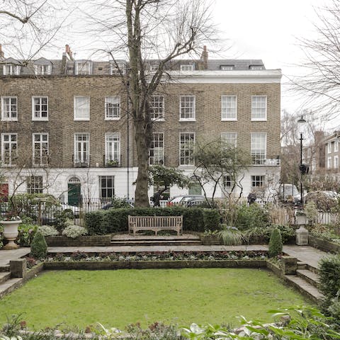 Stay near one of Kensington's most desirable garden squares