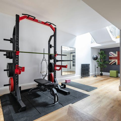 Energise your stay with a workout in the fitness room