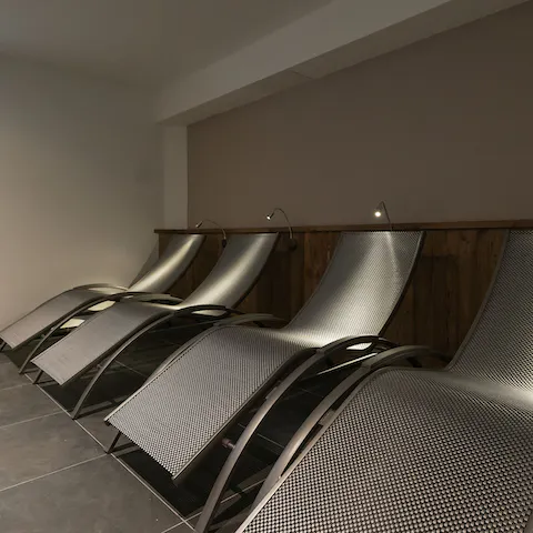 Unwind in the on-site relaxation room and sauna 