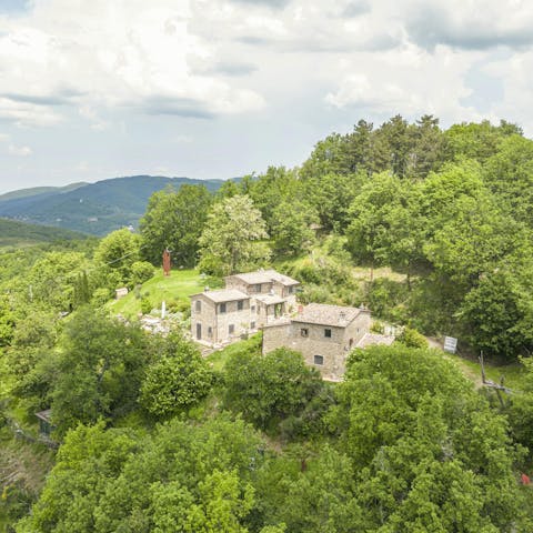 Admire stunning valley views – on a clear day, you can see all the way to San Gimignano