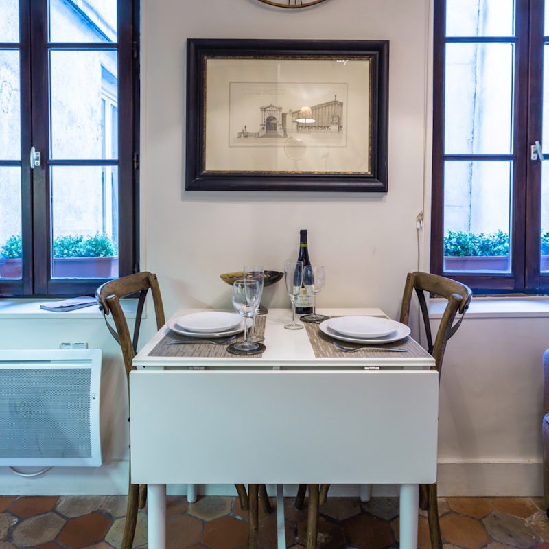 Enjoy a romantic meal for two in the charming dining area