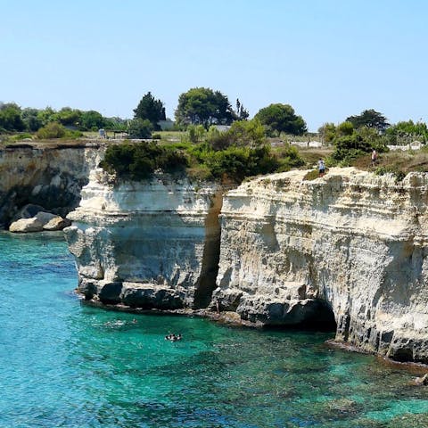 Take a road trip along the coast and discover Puglia's beautiful beaches