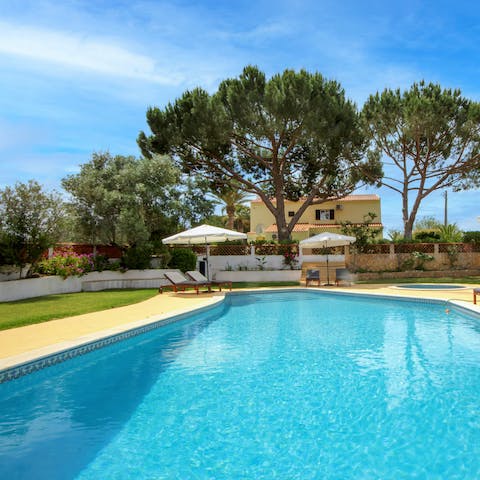 Swim in your private pool when you need to cool off from the heat of the day
