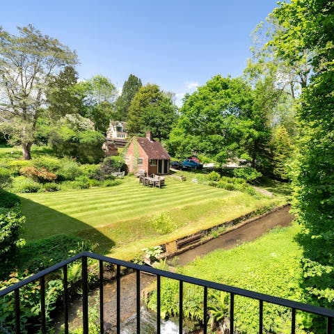 Listen to the babbling brook before heading to a village pub