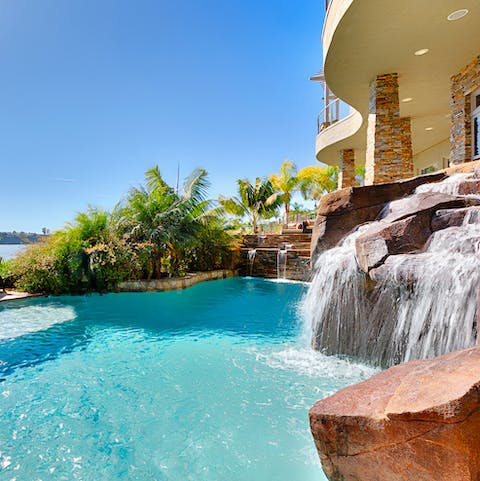 Plunge into the refreshing pool