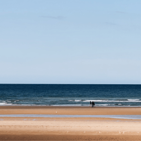 Head to one of Normandy's famous beaches – your home is just a few minutes walk from the main beach at Villers-sur-Mer