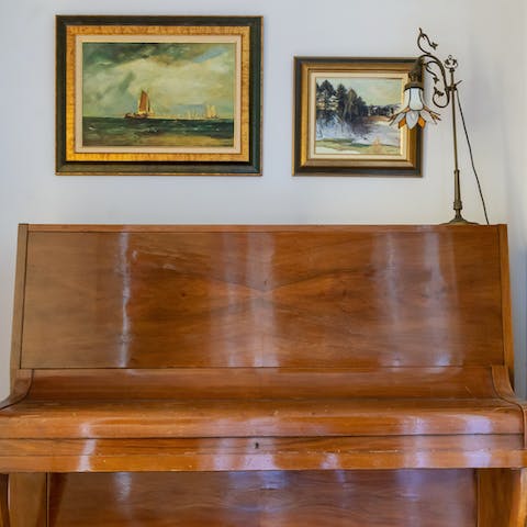Impress your fellow guests by playing a tune on the piano