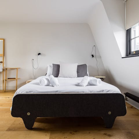 Wake up in the calm, minimalist bedrooms feeling rested and ready for another day of London exploring