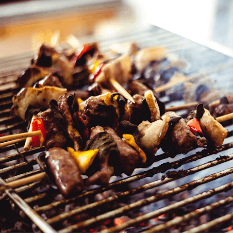 Grill up some local, Tuscan meats on the barbecue for dinner