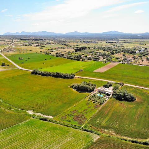 Stay in the Mallorcan countryside, 900 metres from the town of Maria de la Salut