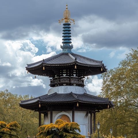 Grab a coffee and enjoy a stroll around Battersea Park – it's right on your doorstep