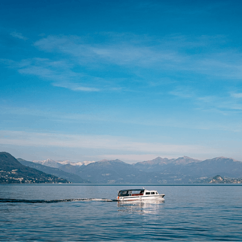 Use the Lake Como ferries to explore the area