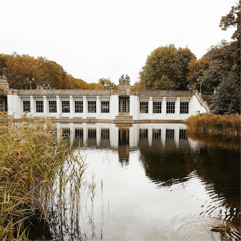 Enjoy a tranquil stroll through the nearby Tiergarten