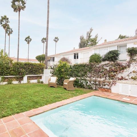Cool off in the Spanish heat with a refreshing dip in the pool