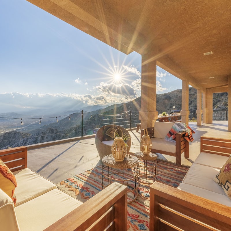 Enjoy an afternoon drink on the terrace