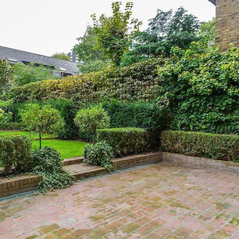 Enjoy peace and privacy in the verdant back garden – a rarity in London
