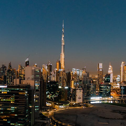 Connect with the vibrant heart of Dubai – just a short drive away