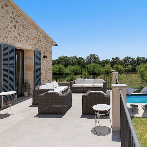 Start your days on the balcony and admire the views over the ancient town