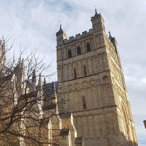 Take a day trip to Exeter, just thirty-five minutes away