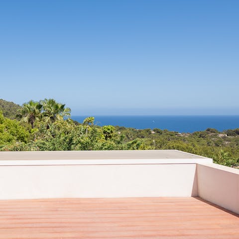 Take in the gorgeous sea views