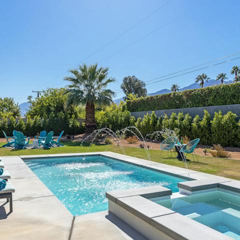 Start your day with some laps in the pool, or escape the Californian heat in the water