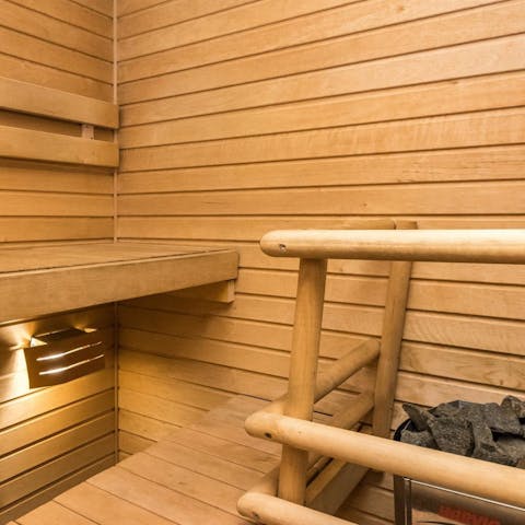 Sweat out all your stresses in your very own sauna 