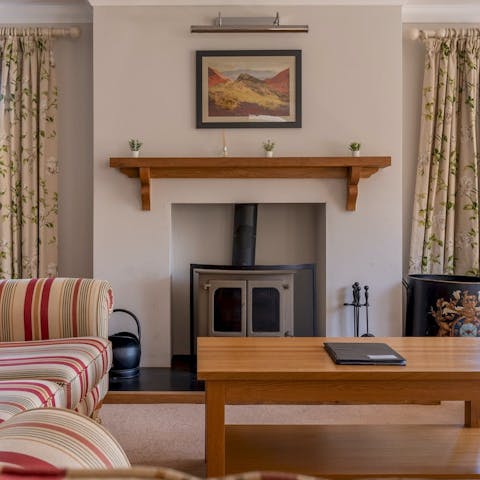 Feel the heat with a wood stove and underfloor heating