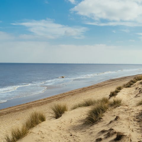 Stroll fifteen minutes to West Runton Beach and dip your toes in the sea