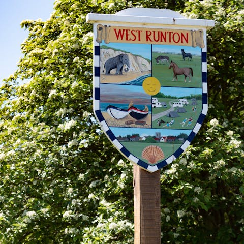 Explore the village of West Runton – right on your doorstep – with the rest of Norfolk within easy reach