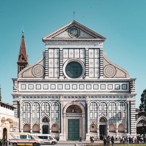 Visit the Basilica of Santa Maria Novella, a four-minute stroll from your doorstep