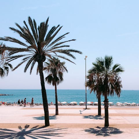 Wander through Poblenou towards the beach