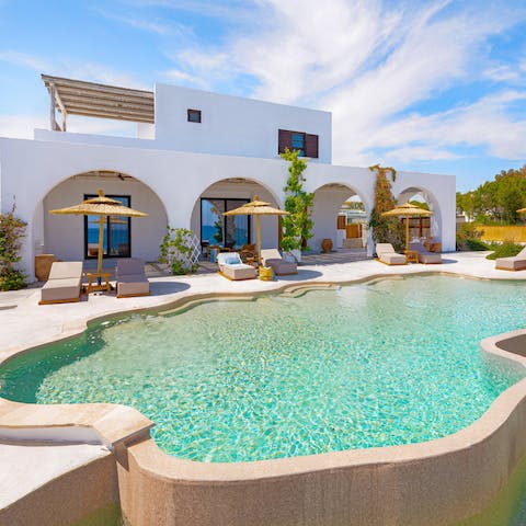 Soak up the sun from your private pool