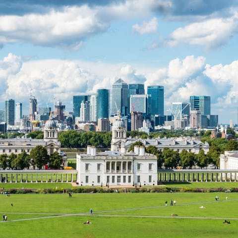 Go for an autumnal stroll around Greenwich Park, just over half an hour away on foot