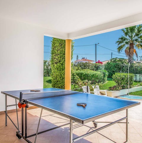 Get competitive with a game or two of ping pong