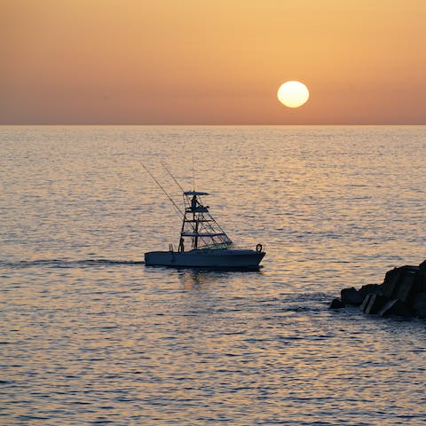 Pick up your bucket and spade and head to Calheta Beach, just a five-minute drive away