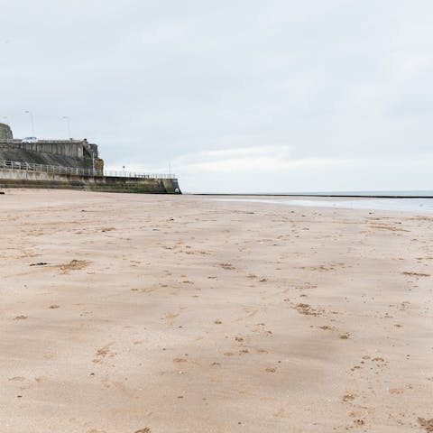 Head to the silk-sands of Margate's beach, less than five minutes from your door