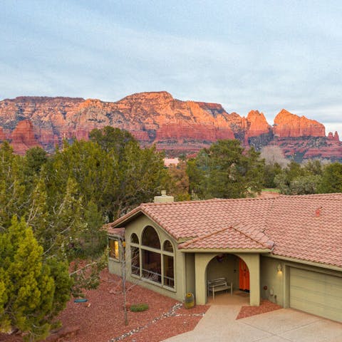 Catch the red rock turn even redder with gorgeous sunsets