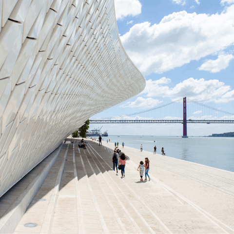Visit the fascinating Museum of Art, Architecture and Technology – just over a kilometre away