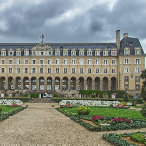 Explore the city of Rennes with its many historic buildings, including Palais Saint-Georges